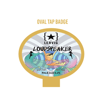 Lervig Loud Speaker OVAL badge