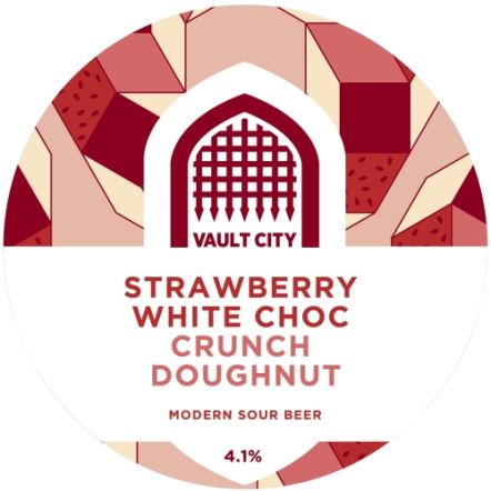 Vault City Strawberry White Choc Crunch Doughnut