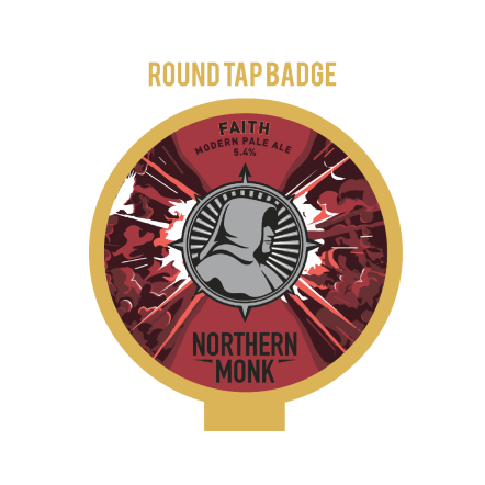 Northern Monk Faith ROUND badge