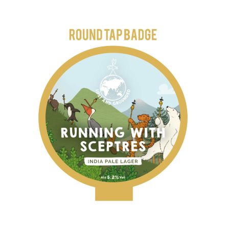 Lost and Grounded Running with Sceptres Tap Badge