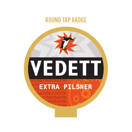Vedett Extra Pils ROUND badge