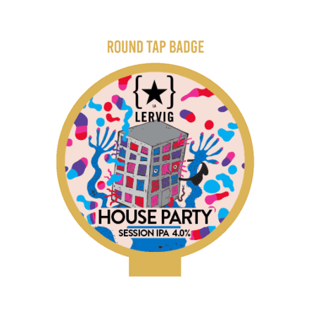 Lervig House Party ROUND badge