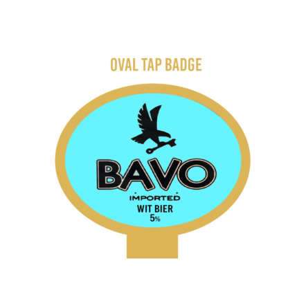 Bavo Wit OVAL badge