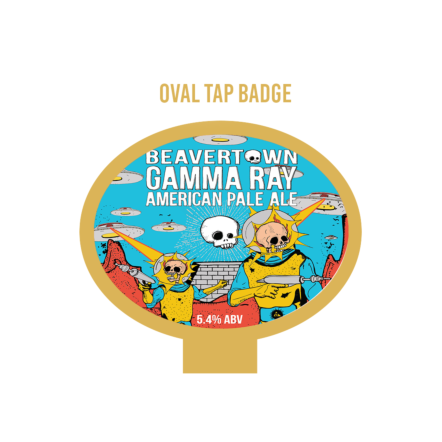 Beavertown Gamma Ray OVAL badge