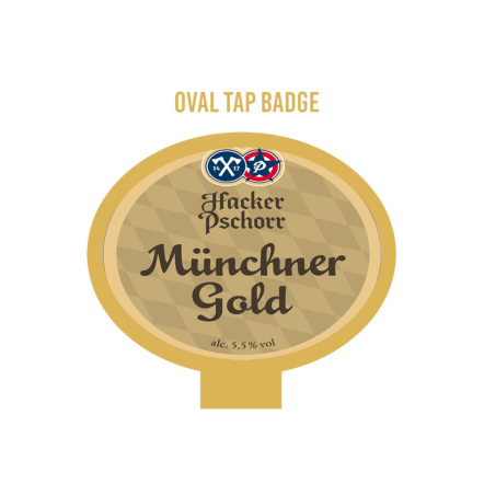 Hacker-Pschorr Munich Gold OVAL badge