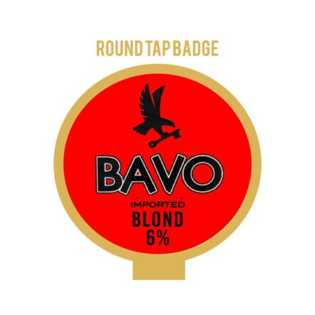 Bavo Blond ROUND badge