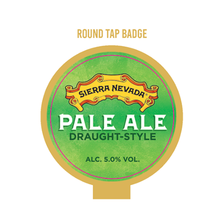 Sierra Nevada Pale Ale ROUND Tap Badge