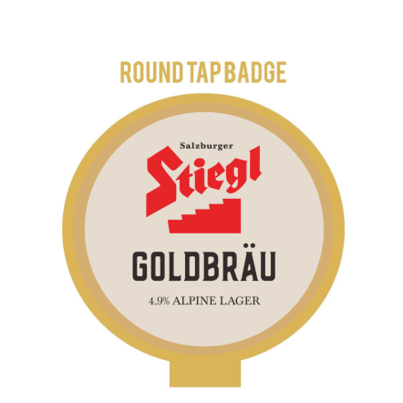 Stiegl Goldbrau ROUND badge