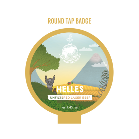 Lost and Grounded Helles ROUND badge