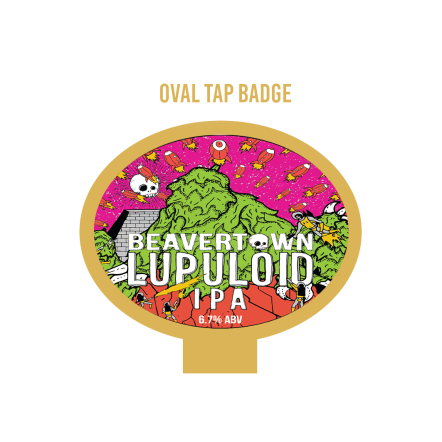 Beavertown Lupuloid  OVAL badge