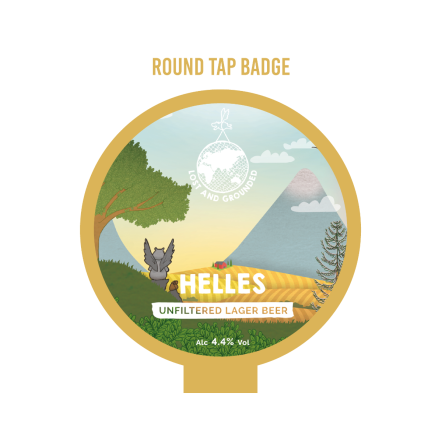 Lost and Grounded Helles ROUND badge